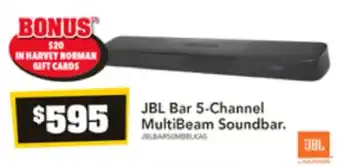 Harvey Norman JBL Bar 5-Channel MultiBeam Soundbar offer
