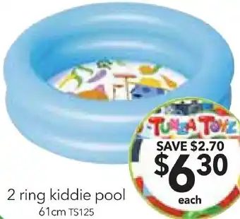 Cheap as Chips 2 ring kiddie pool offer