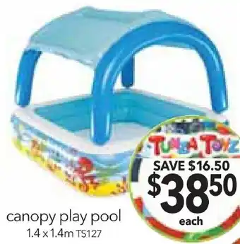 Cheap as Chips canopy play pool offer