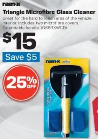 Triangle Microfibre Glass Cleaner