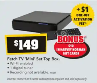 Harvey Norman Fetch TV 'Mini' Set Top Box offer