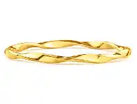 Shiels 9ct Yellow Gold Silver Filled 65mm Bangle offer