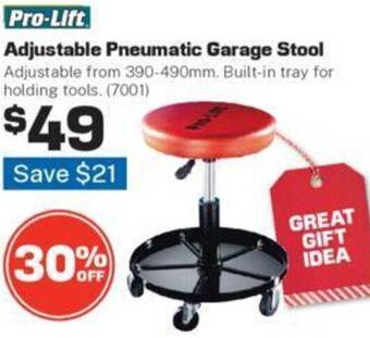 Repco Adjustable Pneumatic Garage Stool offer