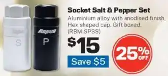Repco Socket Salt & Pepper Set offer