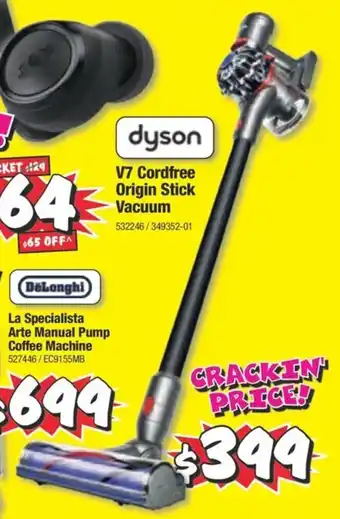 JB Hi-Fi Dyson V7 Cordfree Origin Stick Vacuum offer