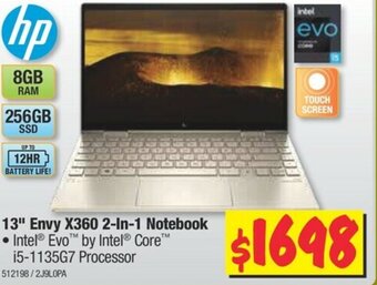 HP 13" Envy X360 2-in-1 Notebook