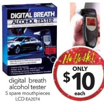 Cheap as Chips digital breath alcohol tester offer