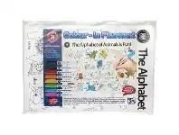 Learning Can Be Fun Colouring In Placemat Animal & Alphabet