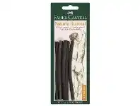 Faber-Castell Natural Charcoal 6 Pack