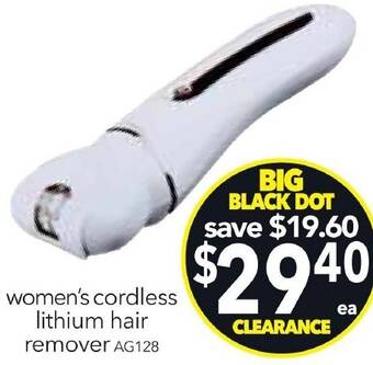 Cheap as Chips women's cordless lithium hair remover offer