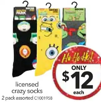 Cheap as Chips licensed crazy socks offer