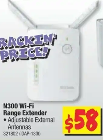 JB Hi-Fi N300 Wi-Fi Range Extender offer