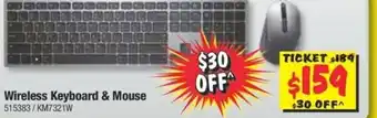 JB Hi-Fi Dell Wireless Keyboard & Mouse offer