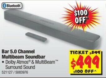 JB Hi-Fi JBL Bar 5.0 Channel Multibeam Soundbar offer