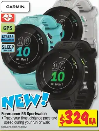 JB Hi-Fi Garmin Forerunner 55 Sportwatch offer