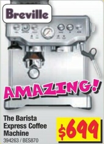 JB Hi-Fi Breville The Barista Express Coffee Machine offer