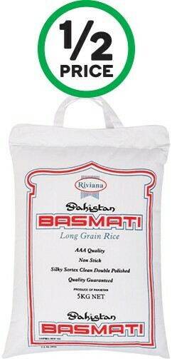 Woolworths Riviana Basmati Rice 5 kg offer