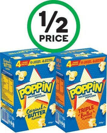Woolworths Poppin Popcorn 400g offer