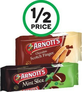 Woolworths Arnott’s Chocolate Coated Biscuits 160-200g, Arnott’s Wagon Wheels Mini 190g Pk 8 or Arnott’s Choc Scotch Finger Biscuits 250 offer