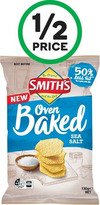 Woolworths Smith’s Oven Baked 130g offer