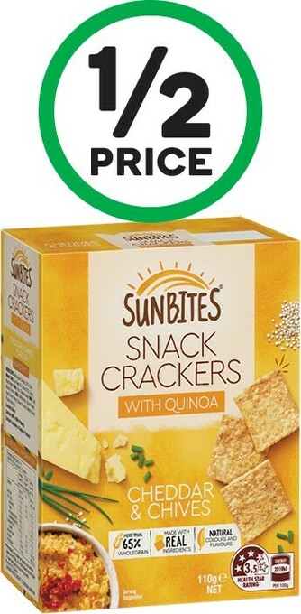Woolworths SunBites Crackers 105-110g offer