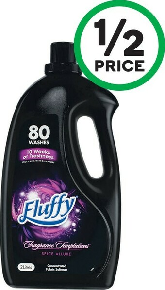 Woolworths Fluffy Fabric Softener 1.9-2 Litre offer