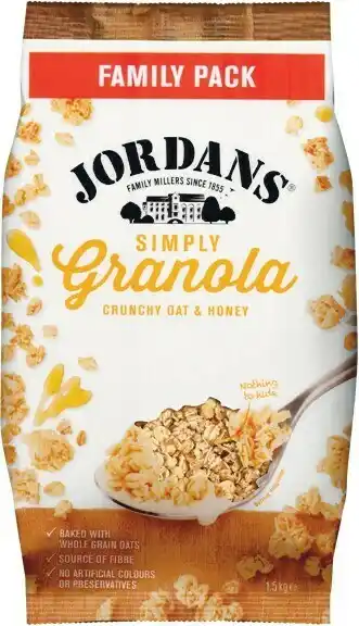 Woolworths Jordans Simply Crunchy Oat Granola 1.5 kg offer
