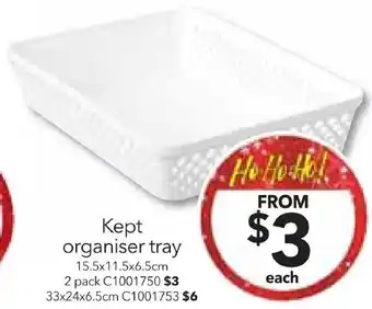 Cheap as Chips Kept organiser tray offer