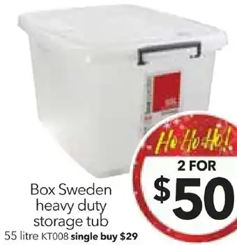 Cheap as Chips Box Sweden heavy duty storage tub offer