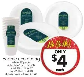 Cheap as Chips Earthie eco dining offer