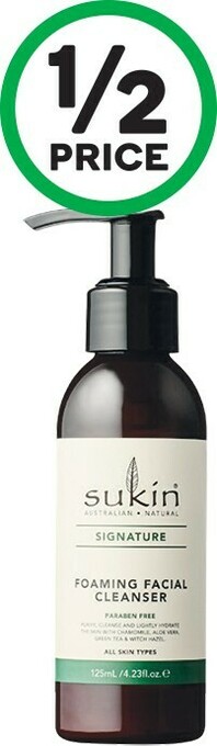 Woolworths Sukin Foaming Facial Cleanser Pump 125ml offer