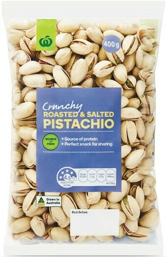 Woolworths Woolworths Australian Roasted & Salted Pistachios 400g offer