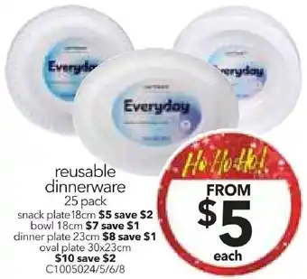 Cheap as Chips reusable dinnerware offer