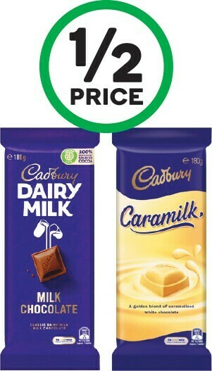 Woolworths Cadbury Dairy Milk or Marvellous Creations Blocks 162-190g offer