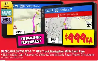 JB Hi-Fi DEZLCAM LGV710 MT-S 7" GPS Truck Navigation With Dash Cam offer