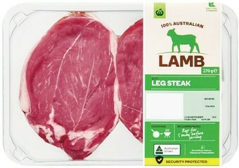 Woolworths Australian Lamb Leg Steak 270g – From the Meat Dept offer