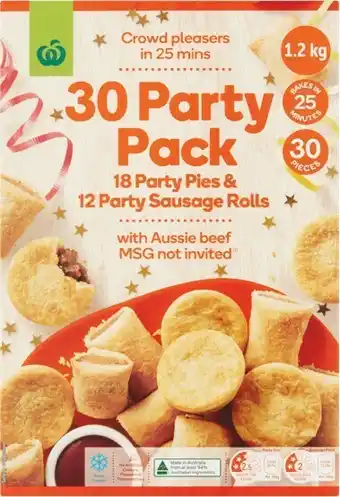 Woolworths Woolworths Party Pack 1.2 kg Pk 30 offer