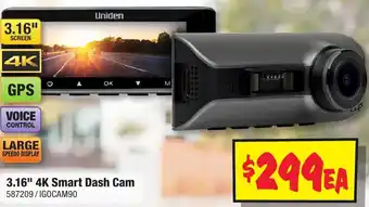 JB Hi-Fi 3.16" 4K Smart Dash Cam offer
