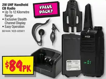 JB Hi-Fi 2W UHF Handheld CB Radio offer