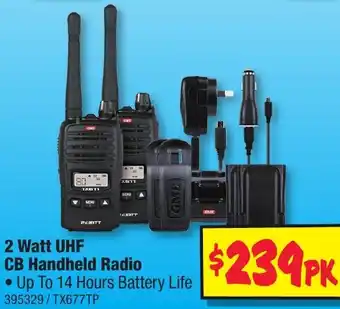 JB Hi-Fi 2 Watt UHF CB Handheld Radio offer