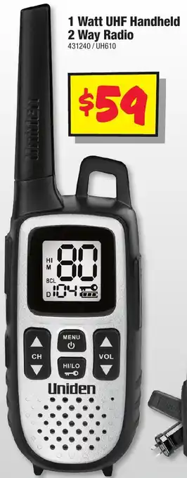 JB Hi-Fi 1 Watt UHF Handheld 2 Way Radio offer