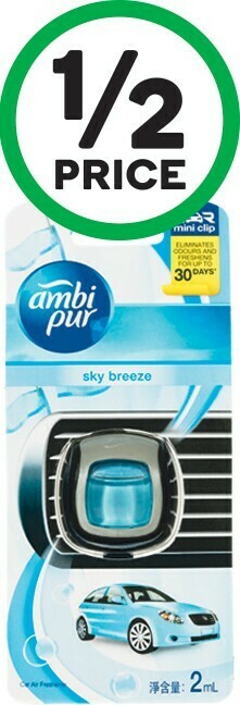 Woolworths Ambi Pur Mini Clip Car Air Freshener 2ml offer