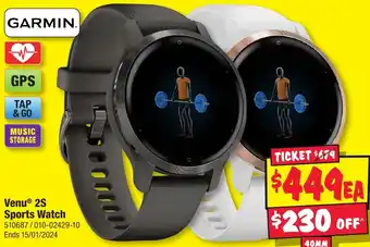 JB Hi-Fi Venu 2S Sports Watch offer