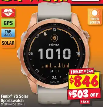 JB Hi-Fi Fenix 7S Solar Sportswatch offer