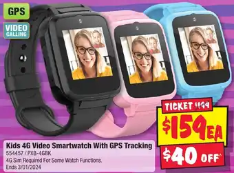 JB Hi-Fi Kids 4G Video Smartwatch With GPS Tracking offer