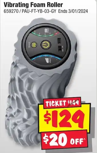 JB Hi-Fi Vibrating Foam Roller offer