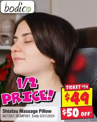 JB Hi-Fi Shiatsu Massage Pillow offer