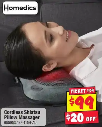 Cordless Shiatsu Pillow Massager