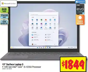 JB Hi-Fi 13" Surface Laptop 5 offer