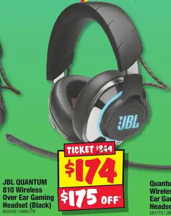 JB Hi-Fi JBL QUANTUM 810 Wireless Over Ear Gaming Headset (Black) offer
